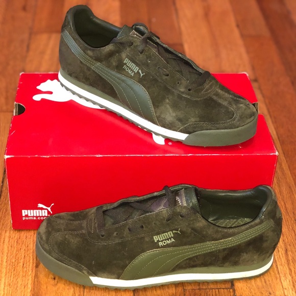 puma roma olive